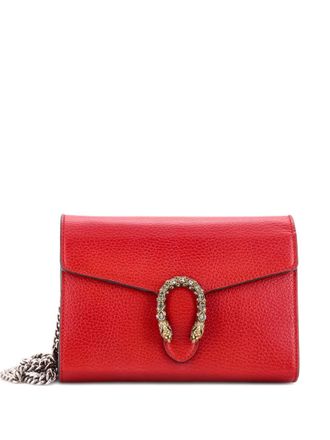 Gucci Dionysus Chain Wallet Leather with Embellished Detail Small crossbody bag - Rood