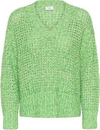 Saint Tropez Truien & Vesten, Dames, Groen, XS, Groene Pullover voor Vrouwen
