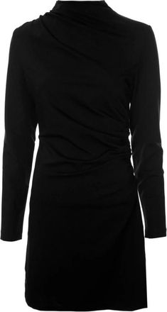 Drykorn Beatrea Jurk met Opstaande Kraag - Dames - Korte kleedjes - Zwart - XS - Kleedjes