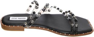 Steve Madden Schoenen, Dames, Zwart, 37 EU, Platte sandalen