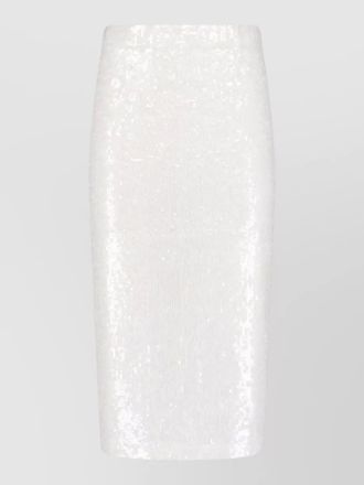 Parosh high waist midi skirt sequin detail