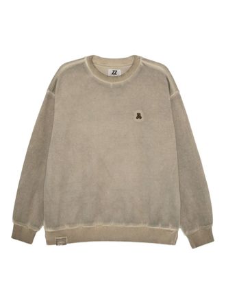 Izzue logo-embroidered sweatshirt - men - Cotton/Polyester - L - Brown