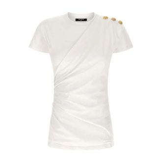 Balmain Mujer, Camisetas, Blanco, Talla: XS