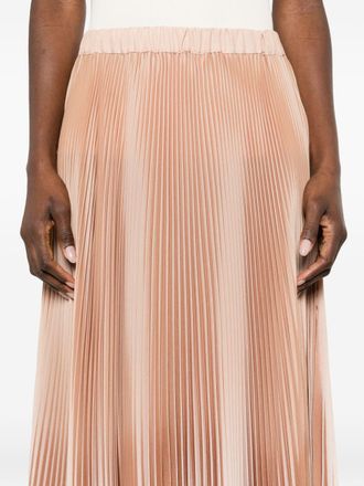 Fabiana Filippi Womens Pleated Long Skirt - Beige - Size EU 34 (Womens)