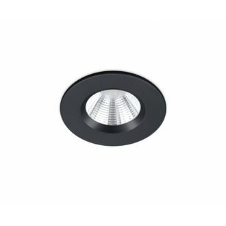 Trio Foco Empotrable Redondo Zagros Led Negro 5w Ip65 &Oslash;8 Cm Trio Lighting