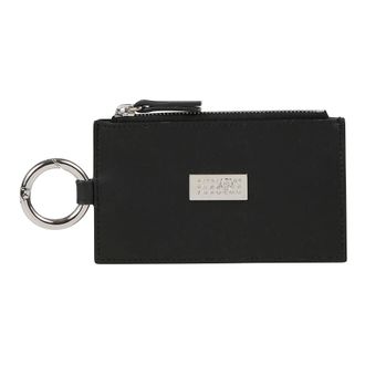 Maison Margiela Leather Zip Cardholder with Round Clasp