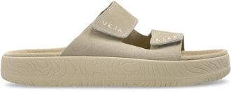 Veja Etna slides - Heren - Sandalen - Beige - 44 EU - Leer - Schoenen