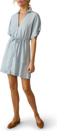 Faherty Oakley Tried & True Chambray Shirtdress in Arctic Sea Wash at Nordstrom Rack, Size X-Small