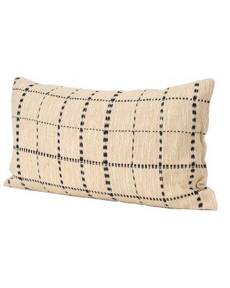 Mercana Jaela Striped Checkered Decorative Pillow