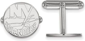Diamond2Deal Sterling Silver Rhodium-plated Fancy Cuff Links