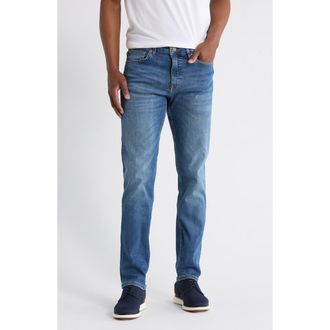 BOSS Delaware Slim Fit Stretch Jeans in Medium Blue at Nordstrom Rack, Size 32 X 30