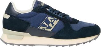 Napapijri Lichtgewicht hardloopschoenen ge&iuml;nspireerd op hardlopen - Heren - Sneakers - Blauw - 45 EU - Leer - Schoenen