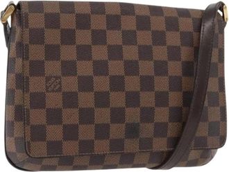 Louis Vuitton Pre-owned Cross Body Bags, female, Brown, Size: ONE SIZE Pre-owned Damier Ebene Shoulder Bag