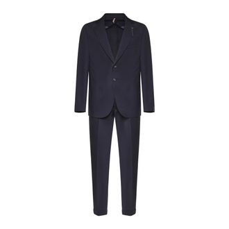 Santaniello Single Breasted Suits, male, Blue, Size: 2XL Sallia Super 110s Suit