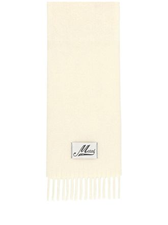Marni Alpaca Scarf - White