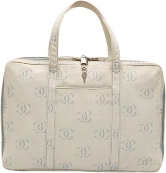 Chanel Borsa Weekend Pre-owned in Denim - - Pre-owned - Donna - Beige - ONE SIZE