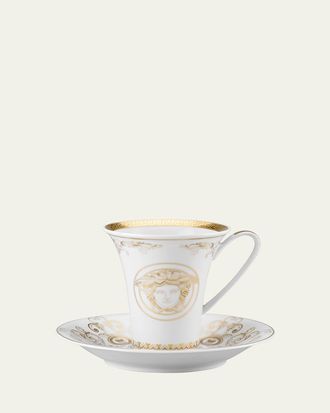 Versace Medusa Gala Gold Coffee Cup & Saucer