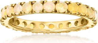 Ross-Simons Opal Eternity Band in 18kt Gold Over Sterling