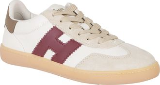 Hogan Cool Leather Accent Low-Profile Leather Sneakers