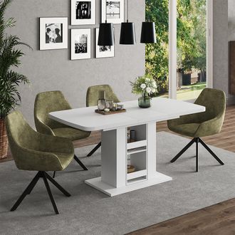 Vicco Mesa De Comedor Fenaro, Blanco, 120 X 80 Cm, Vicco