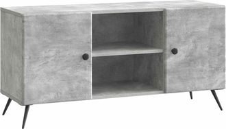 vidaXL Mueble De Tv 102 X 34,5 X 50 Cm Gris Hormig&oacute;n Vidaxl