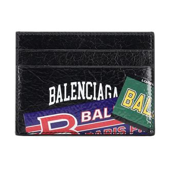 Balenciaga Compact Cardholder - Heren - Accessoires - Zwart - Maat: ONE Size Zijde