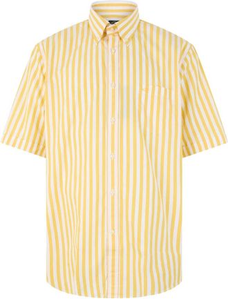 Paul & Shark Short Sleeve Shirt - Heren - Korte mouwen Overhemden - Geel - XL - Katoen - Overhemden