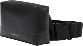 Marni Mens Synthetic Nylon Belt Bag Black