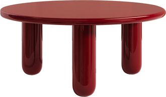 Vente-Unique Mesa de centro de MDF - Rojo lacado - BENESA