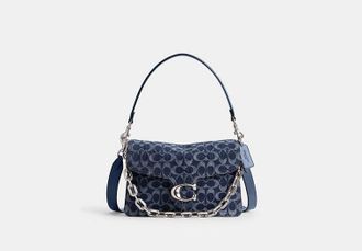 Coach Chain Tabby Shoulder Bag In Signature Denim