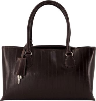 Osoi Shell Brot Bag - Dames - Shoppers - Bruin - ONE Size - Leer - Tassen