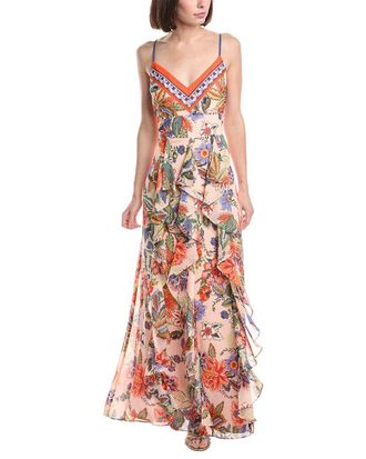 Eliza J Sleeveless Printed Midi Dress