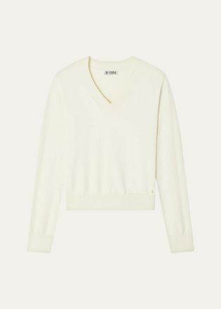&Eacute;terne Lennox Cotton-Cashmere V-Neck Sweater