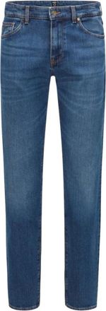 HUGO BOSS Maine 3 Jeans Regular-Fit Comfort-Stretch - Heren - Slim Fit Jeans - Blauw - W40 - Katoen - Jeans