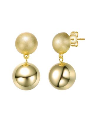 Rachel Glauber 14K Plated Ball Earrings