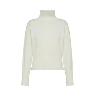 Peuterey Latour Turtleneck Sweater - Dames - Coltruien - Wit - S - Wol - Truien & Vesten