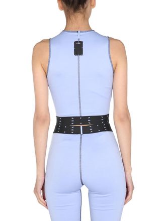 McQ by Alexander McQueen Crew Neck Cotton Blend Tank Top - Lilac