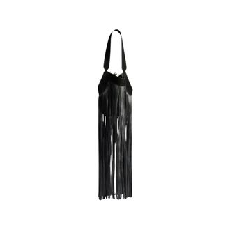 Khaite Nano Lotus Fringe Tote - - Bags - Donna - Nero - ONE SIZE