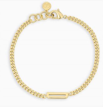 Gorjana Wilder Alphabet Bracelet - D In Gold