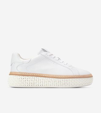 Cole Haan Womens GrandPr&oslash; Court Skyweave Sneakers - White Size 10.5