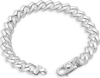 Pompeii3 Mens 14k Gold (58gram) or Platinum (109gram) 11mm Link Bracelet 9