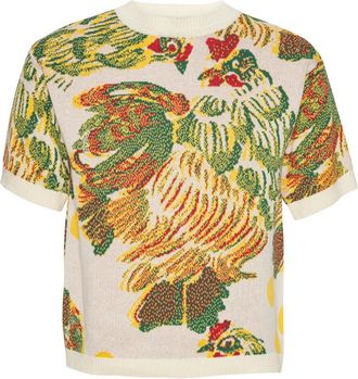 Henrik Vibskov T-shirt met kippenpatroon - Beige