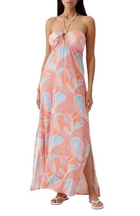 Melissa Odabash Harriet Halter Cover-Up Maxi Dress in Cosmic at Nordstrom, Size X-Small