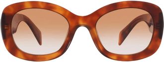 Prada Brown Gradient Oval Ladies Sunglasses PR A13S 18R70E 54