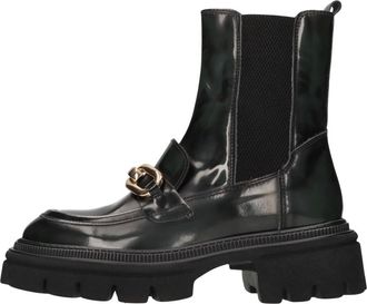 Pixy Pixy - Beatles Enkellaarzen - Dames - Schoenen - Groen - Maat: 38 EU Leer