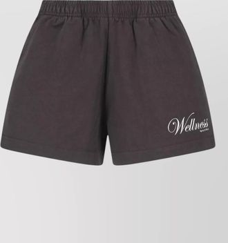 Sporty & Rich straight cotton knee-length shorts