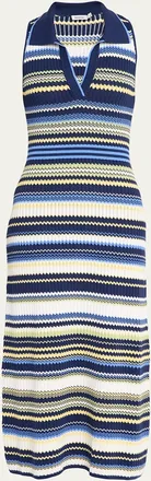 SIMKHAI Kerrin Striped Knit Maxi Dress