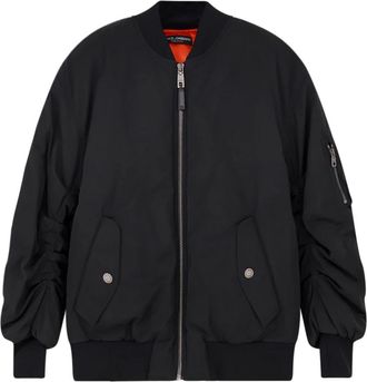 Dolce & Gabbana Bomberjack - Dames - Bomber jackets - Zwart - S - Katoen - Jassen