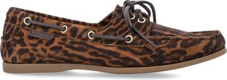 Tom Ford Robin Leopard Print Boat Shoes