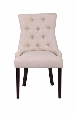 Clp Silla De Comedor Aberdeen En Tela Crema Antiguo
